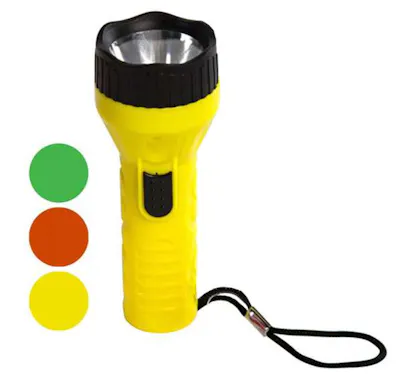 LED Flashlights - Assorted Colors, 4"