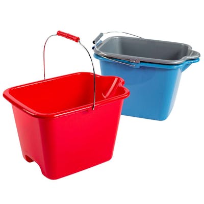 Plastic Buckets - Assorted Colors, 2.5 Gallons