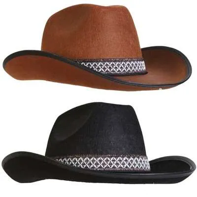Western Style Cowboy Hats - Assorted
