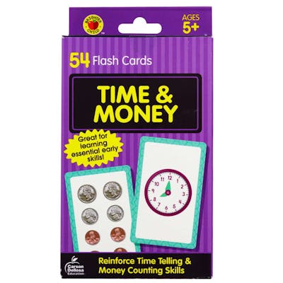 Time and Money Flash Cards