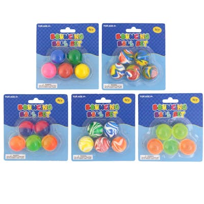 Bouncing Balls, 5 Pack - Assorted