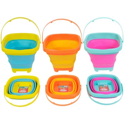 Collapsible Square Buckets - Assorted