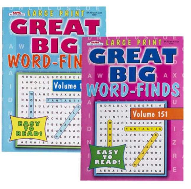 Bulk Great Big Word Find Books - 2 Volumes