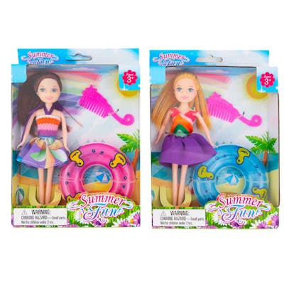 Beach Dolls, 2 Assorted - 6"