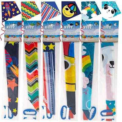 Diamond Shaped Kites, 6 Assorted Designs