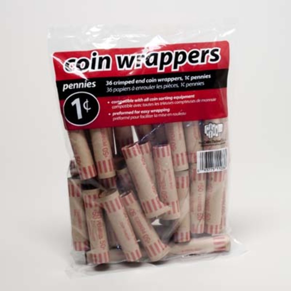 Wholesale Coin Wrappers Penny 36 Count DollarDays