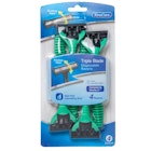 Men's Triple Blade Pivot Head Razors - Disposable, 4 Pack image number null