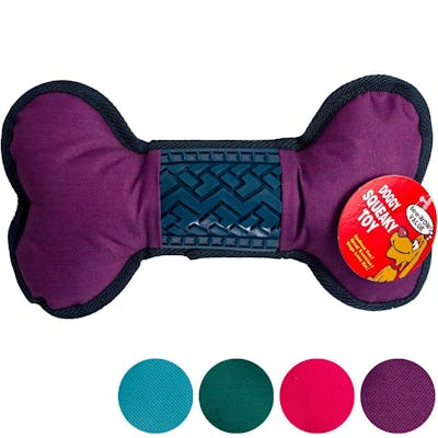 Dog Rubber &amp; Canvas Chew Toys - Assorted Colors