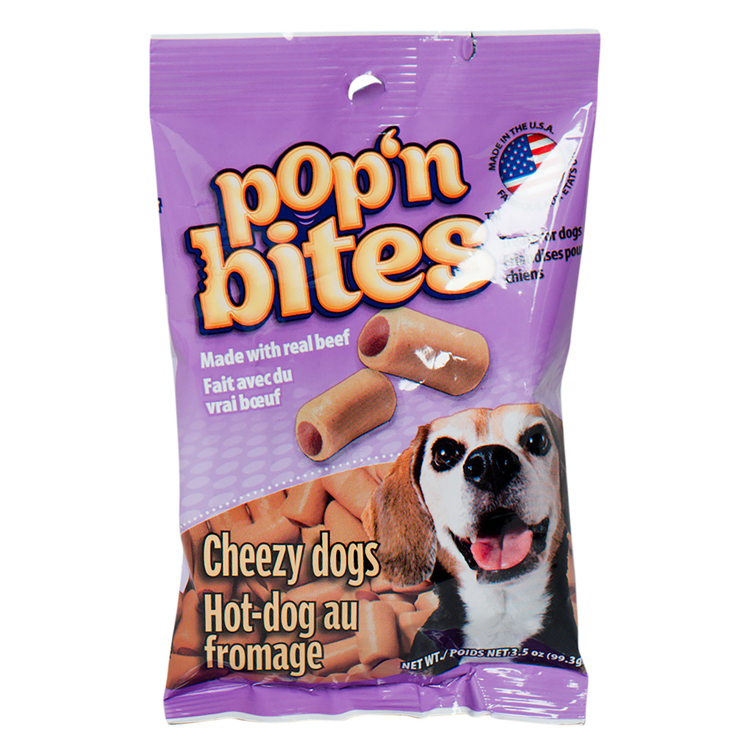Wholesale Pop'n Bites Dog Treats Cheezy Dogs, 12 Piece