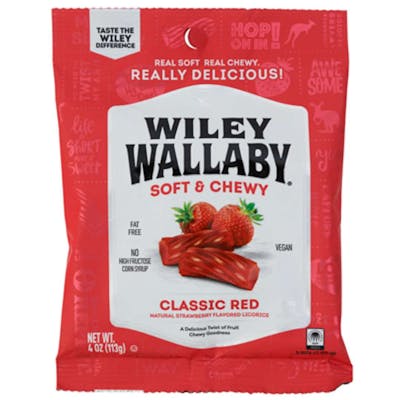 Wiley Wallaby Red Licorice, Strawberry