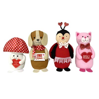 Valentine Tabletop Fabric Characters - Assorted