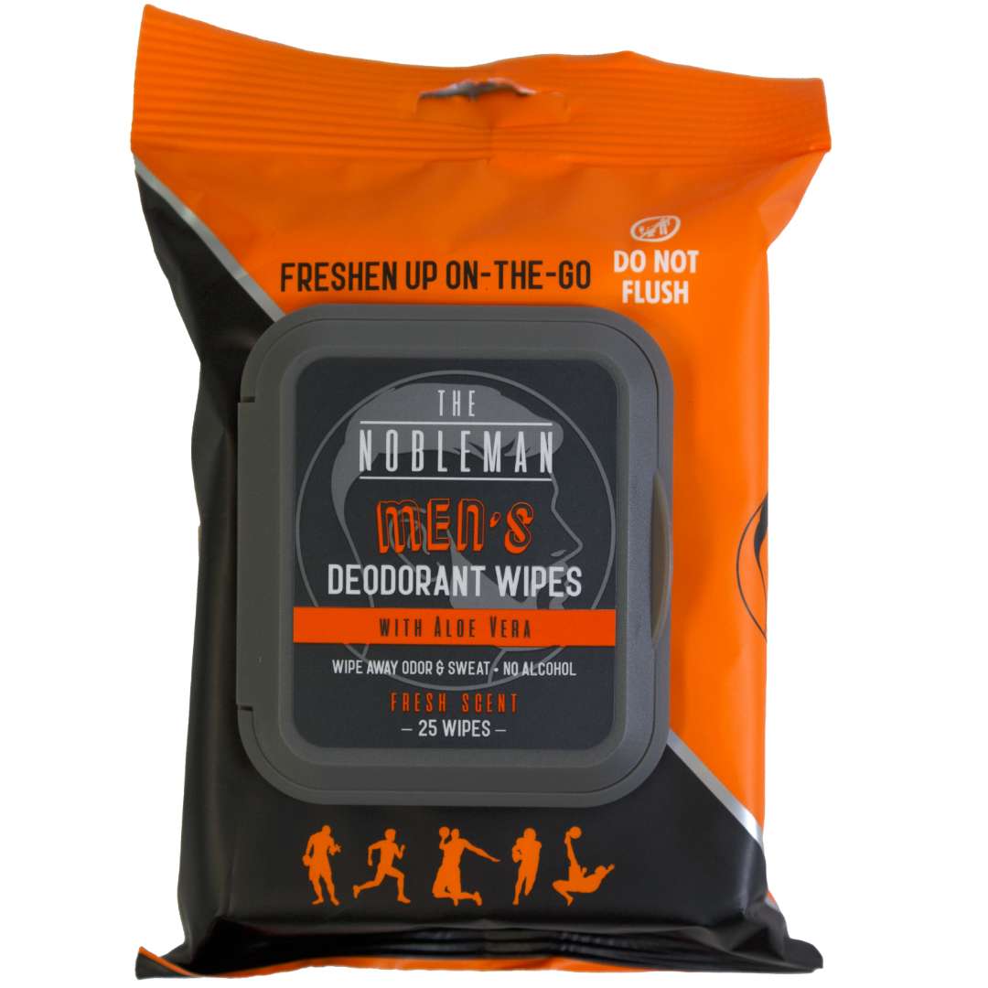 Men's Aloe Vera Deodorant Wipes - 25 Count