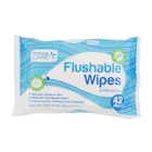 Flushable Wipes - 42 Count image number null