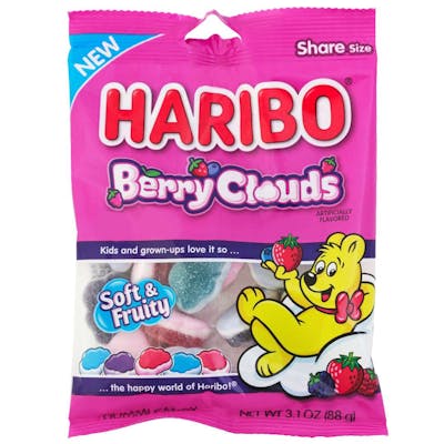 Haribo Gummy Berry Clouds - 3.1 oz