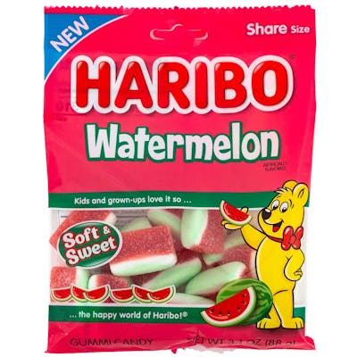 Haribo Watermelon Gummi Candy - 3.1 oz