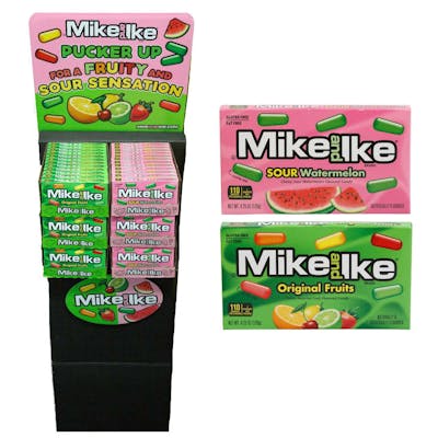 Mike &amp; Ike Original Fruit and Sour Watermelon - 4.25 oz, Display