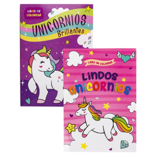 Wholesale Spanish Language Unicorn Coloring Book Assorted (SKU