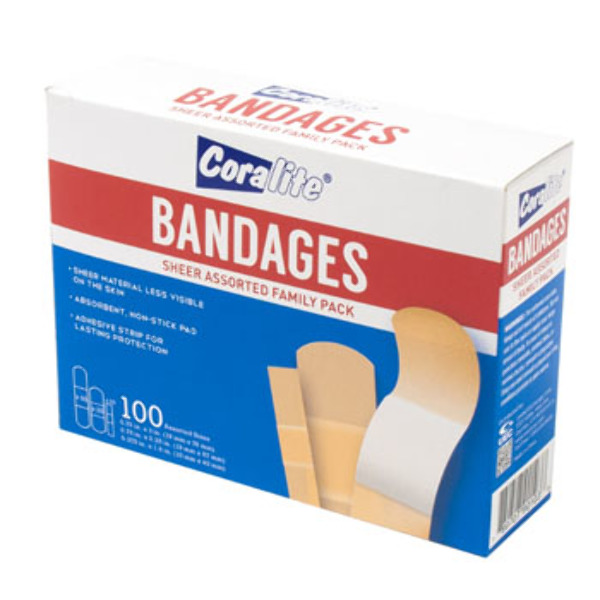 Wholesale Family pack of bandages 100 count DollarDays