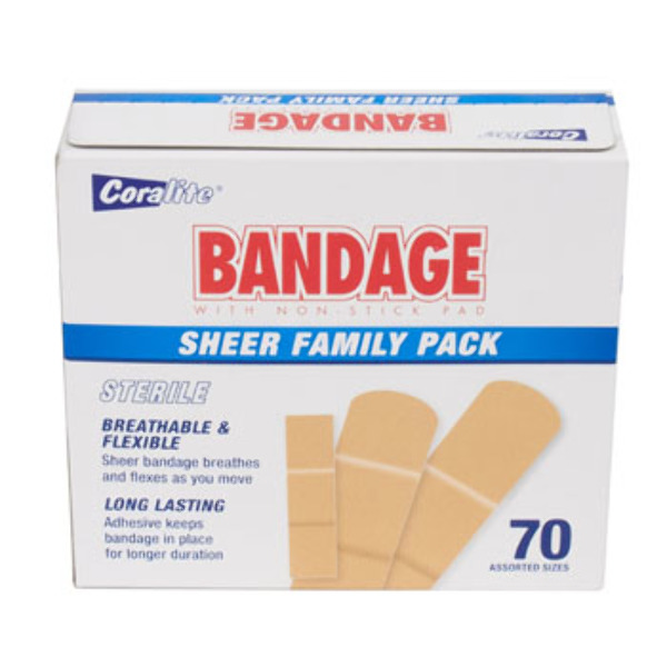 Wholesale Bandages Family Pack 70 Count 