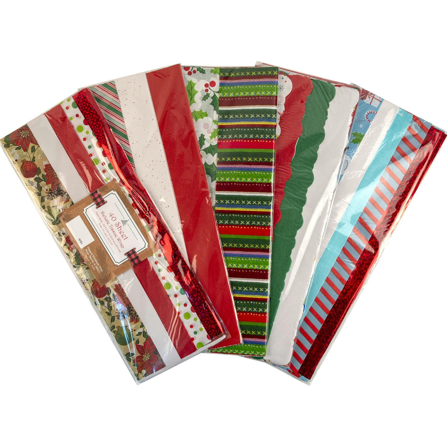 Wholesale 40 Sheet Deluxe Christmas Tissue Paper (SKU 2351888) DollarDays