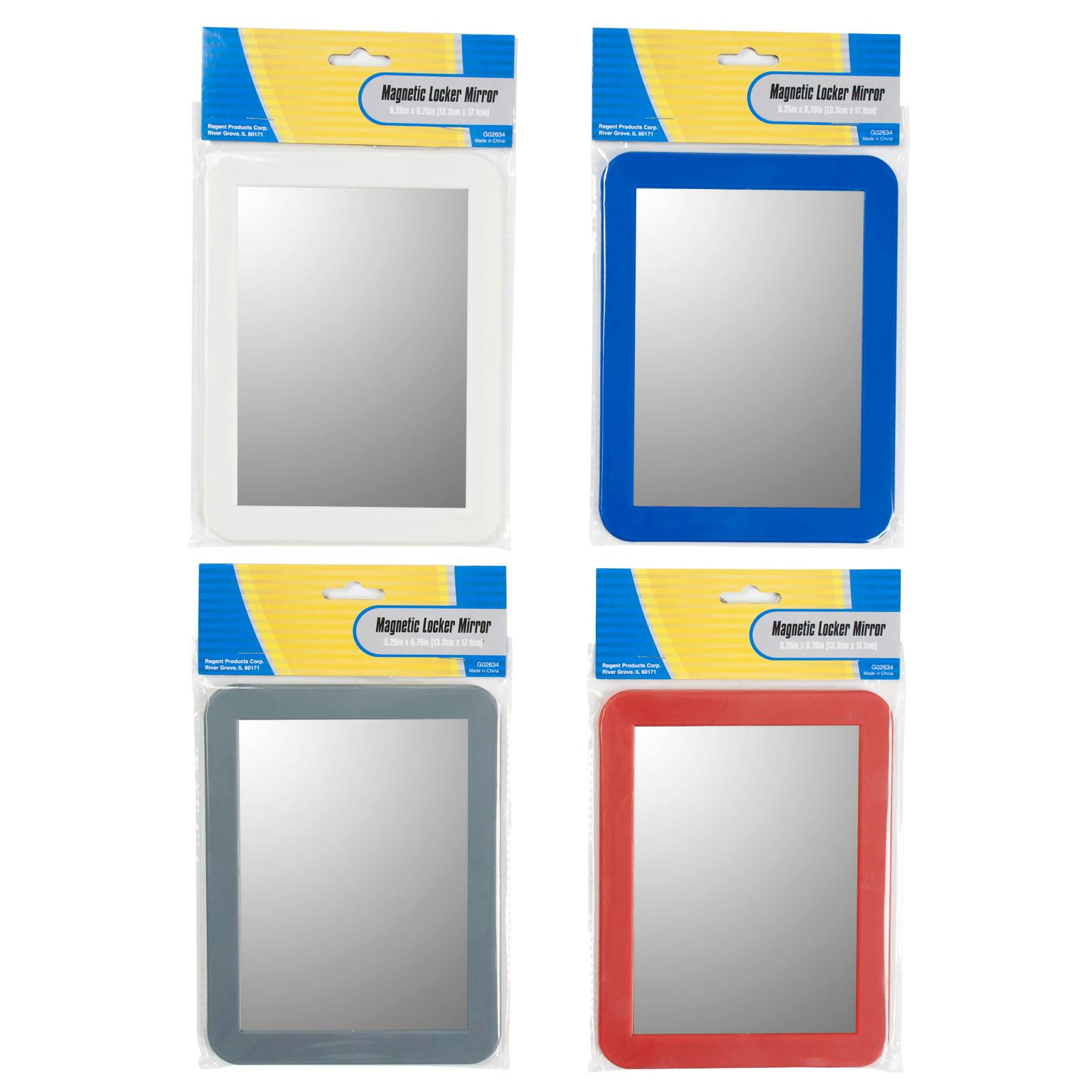 Wholesale Locker Mirror 5.25" x 6.75" Assorted Colors (SKU 2338827