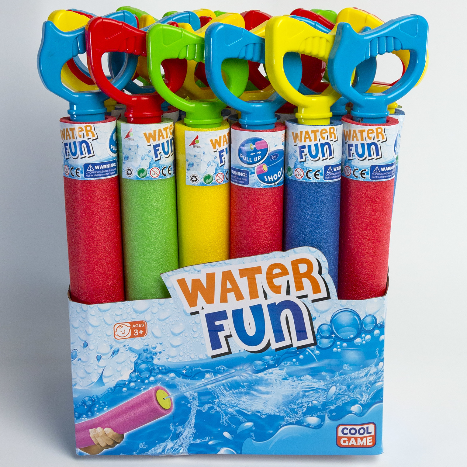 Wholesale Foam Water Blasters Assorted Colors