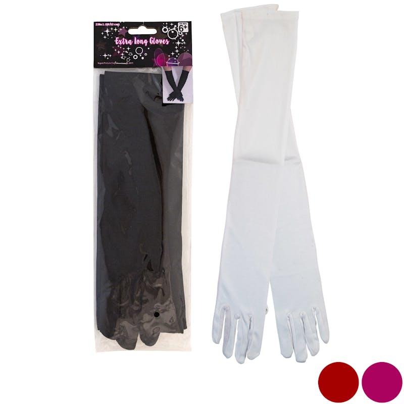 Extra Long Dress Up Gloves - Assorted Colors