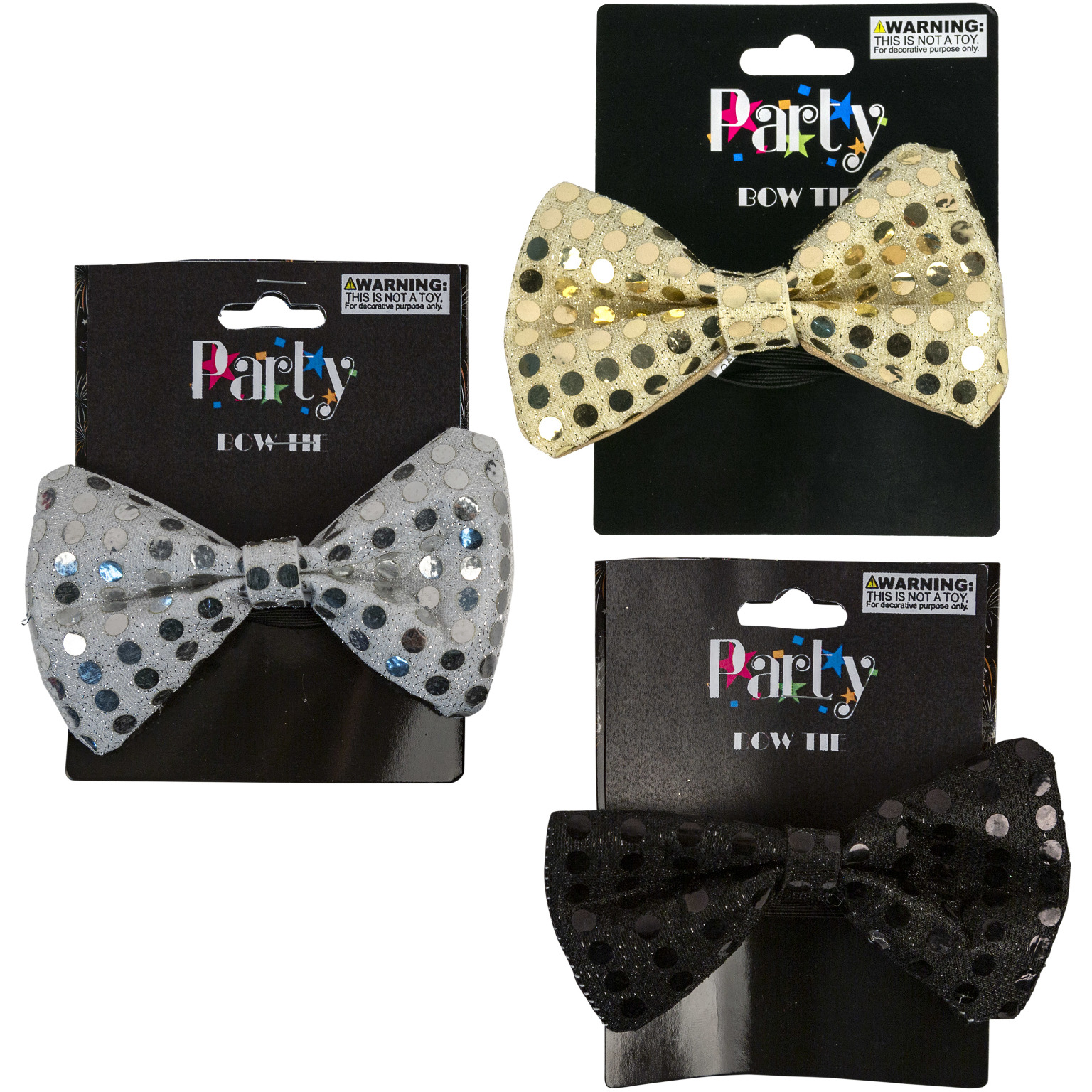 Wholesale Sequined Bow Tie Assorted DollarDays