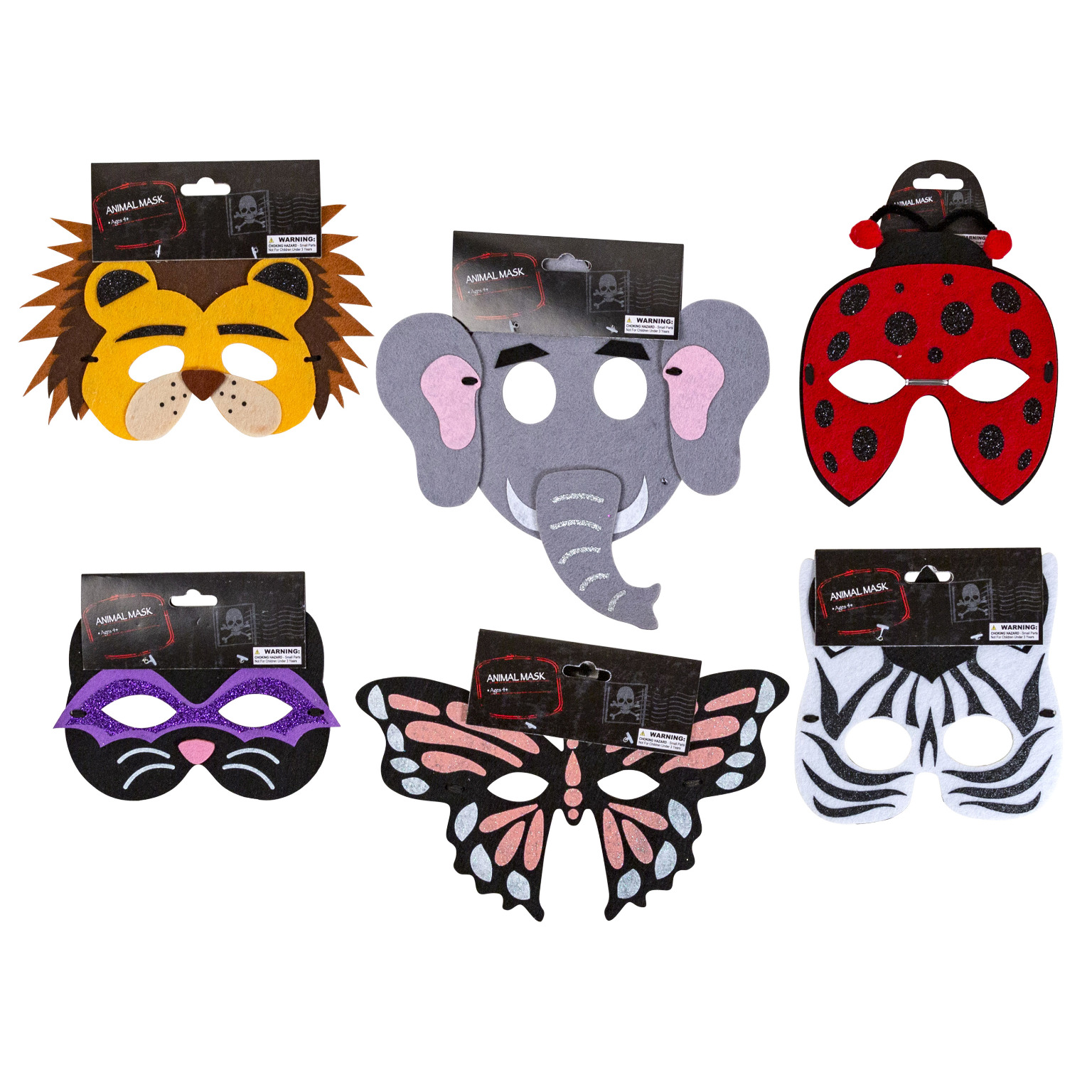 Wholesale Animal Mask - Assorted Styles (SKU 2351487) DollarDays