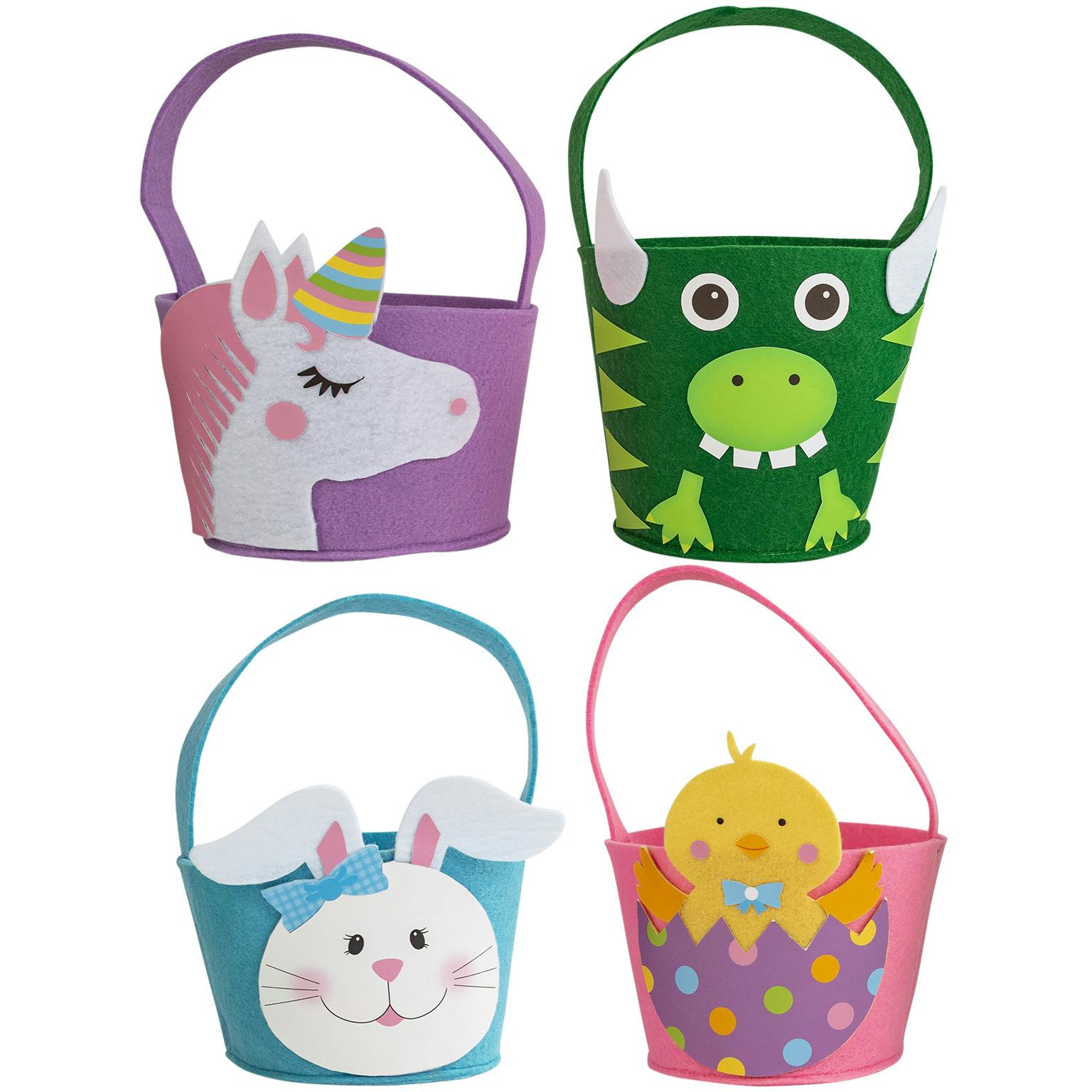 Wholesale Felt Easter Baskets Assorted Styles (SKU 2353861) DollarDays