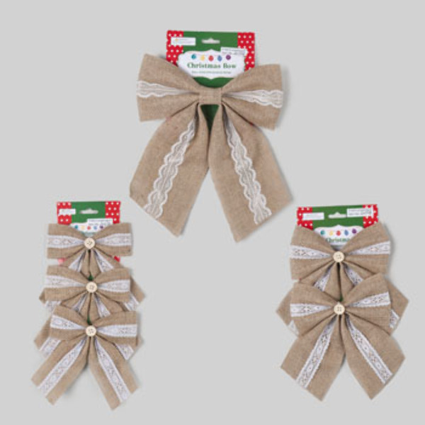 Wholesale Christmas Bows With Lace (SKU 2285936) DollarDays