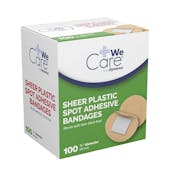 Sheer Spot Bandages in Dispenser - Plastic, 7/8"