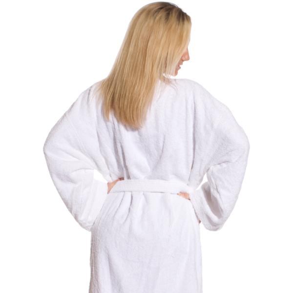 Wholesale Luxurious White Terry Velour Robe (SKU 531678) DollarDays