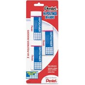 Pentel Hi-Polymer Eraser - 3 Pack