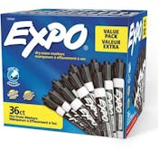 Expo Dry Erase Markers - Black, 36 Pack