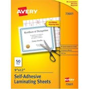 Self-Adhesive Lamination Sheets - 9" x 12"