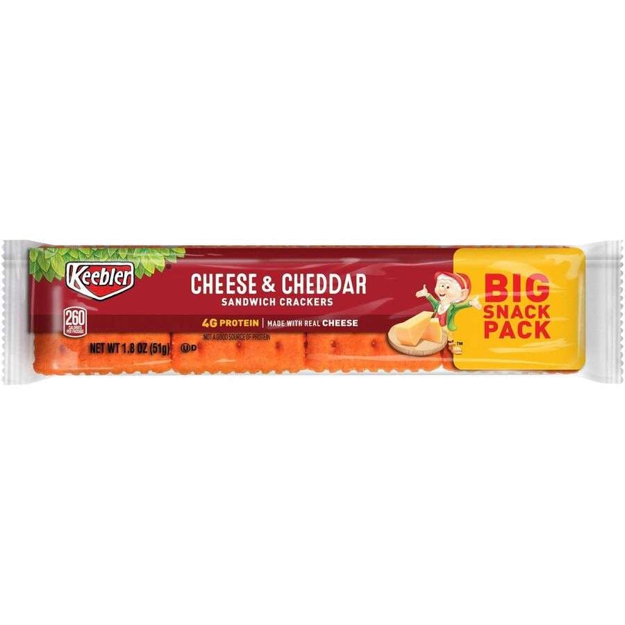 Keebler Crackers - Cheese & Cheddar, 1.80 oz, 8 Pack