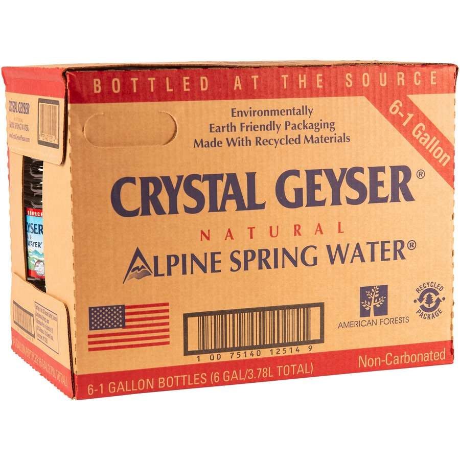Crystal Geyser Spring Water, 6 Gallons