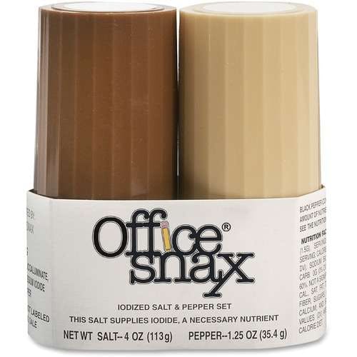 Office Snax Iodized Salt & Pepper Shakers