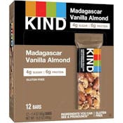 KIND Bars - Madagascar Vanilla Almond, 12 Bars