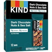 KIND Bars - Dark Chocolate Nuts & Sea Salt, 12 Bars