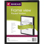 View 2-Poly Pocket Folders - Black