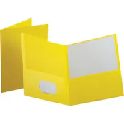 Recycled Pocket Folder - Yellow