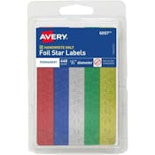 Assorted Foil Star Stickers - .5"