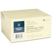 Adhesive Notes - 100 Sheets, Yellow, 24 Pads per Pack