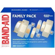 Band Aid Variety Pack - 280 Pack, Assorted, Sheer