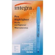 Pen Highlighters - Fluorescent Blue, Chisel Tip