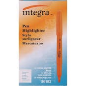 Pen Highlighters - Fluorescent Orange, Chisel Tip