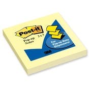 Post-It  Pop-up Notes - 100 Sheets, Yellow