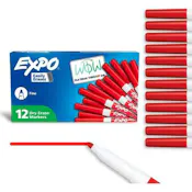 Expo Fine Tip Dry Erase Markers - Red
